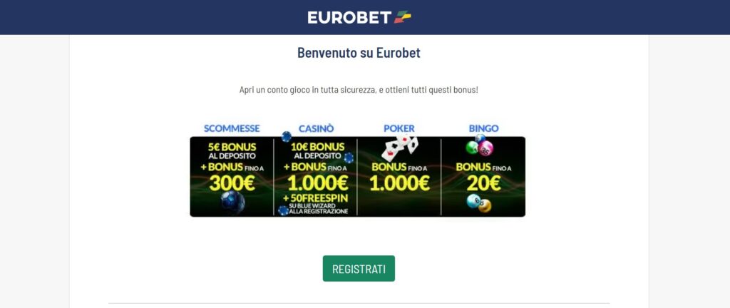 registrazione eurobet