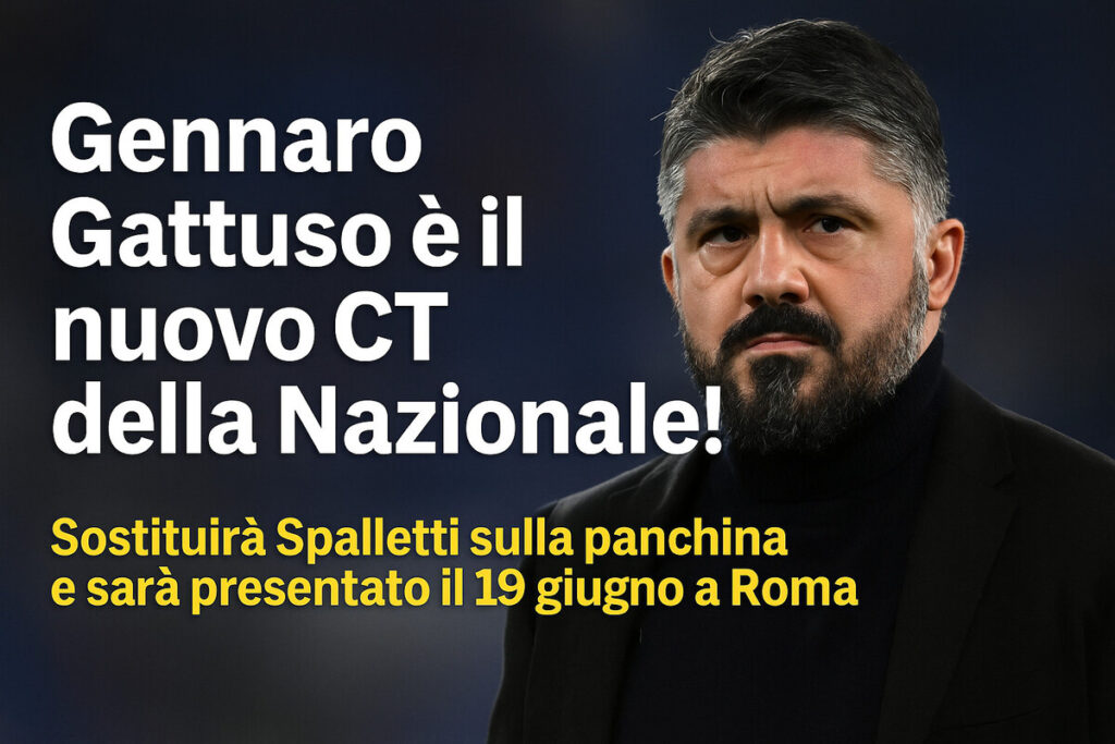 Gennaro Gattuso è il nuovo CT della Nazionale
