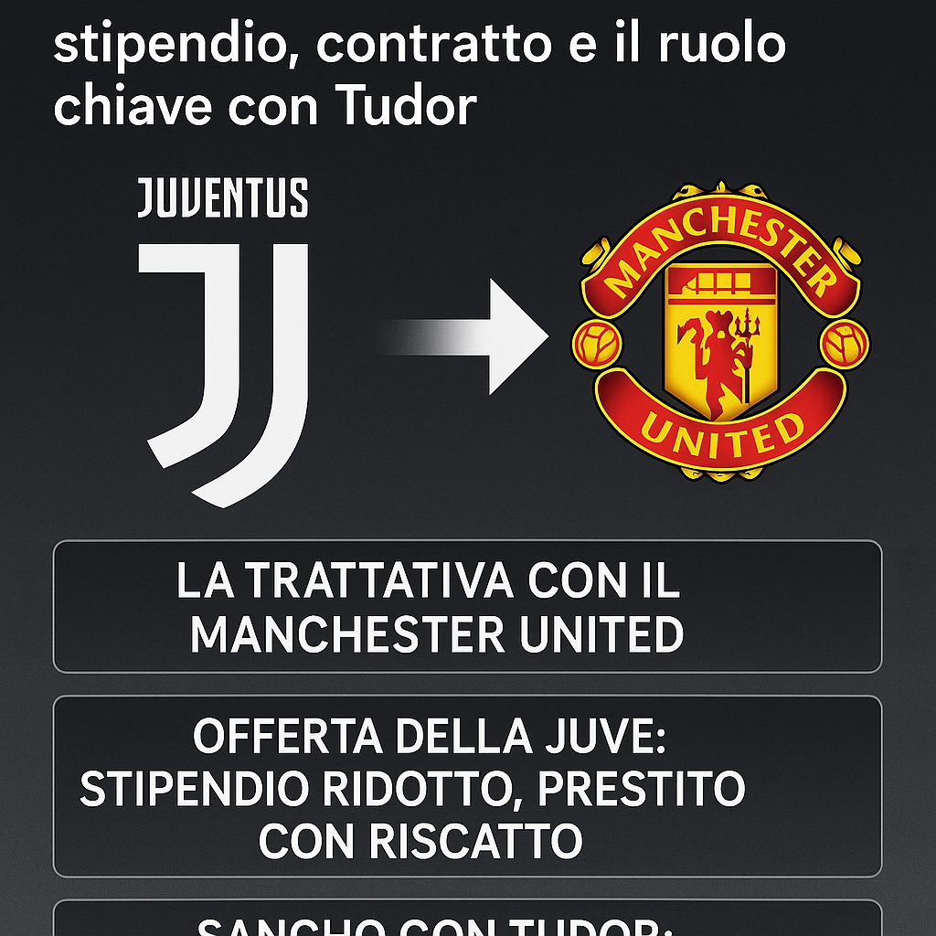 Sancho alla Juventus: stipendio, contratto e il ruolo chiave con Tudor