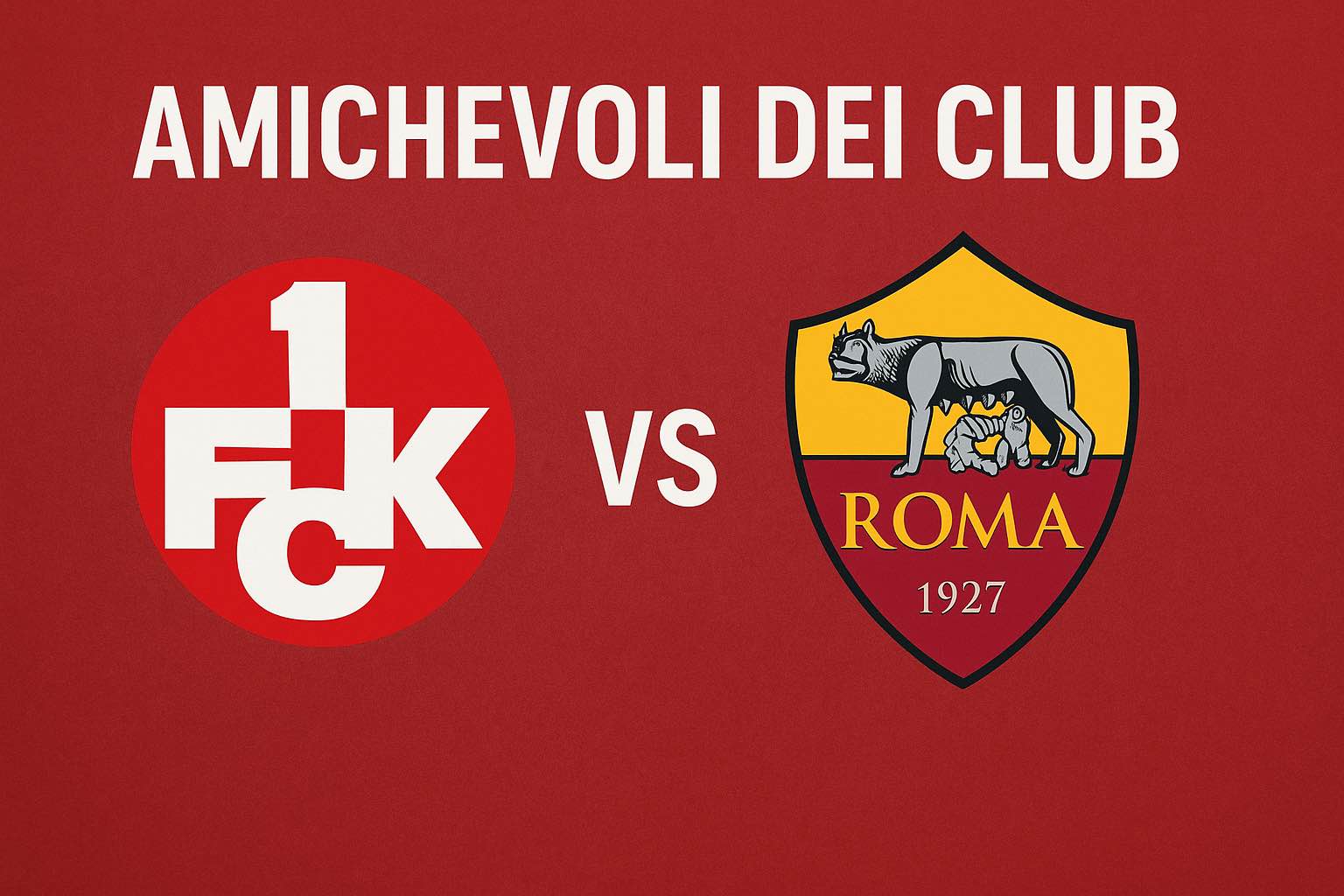 Kaiserslautern-Roma: dove vedere l’amichevole in tv e streaming, formazioni e orario ufficiale
