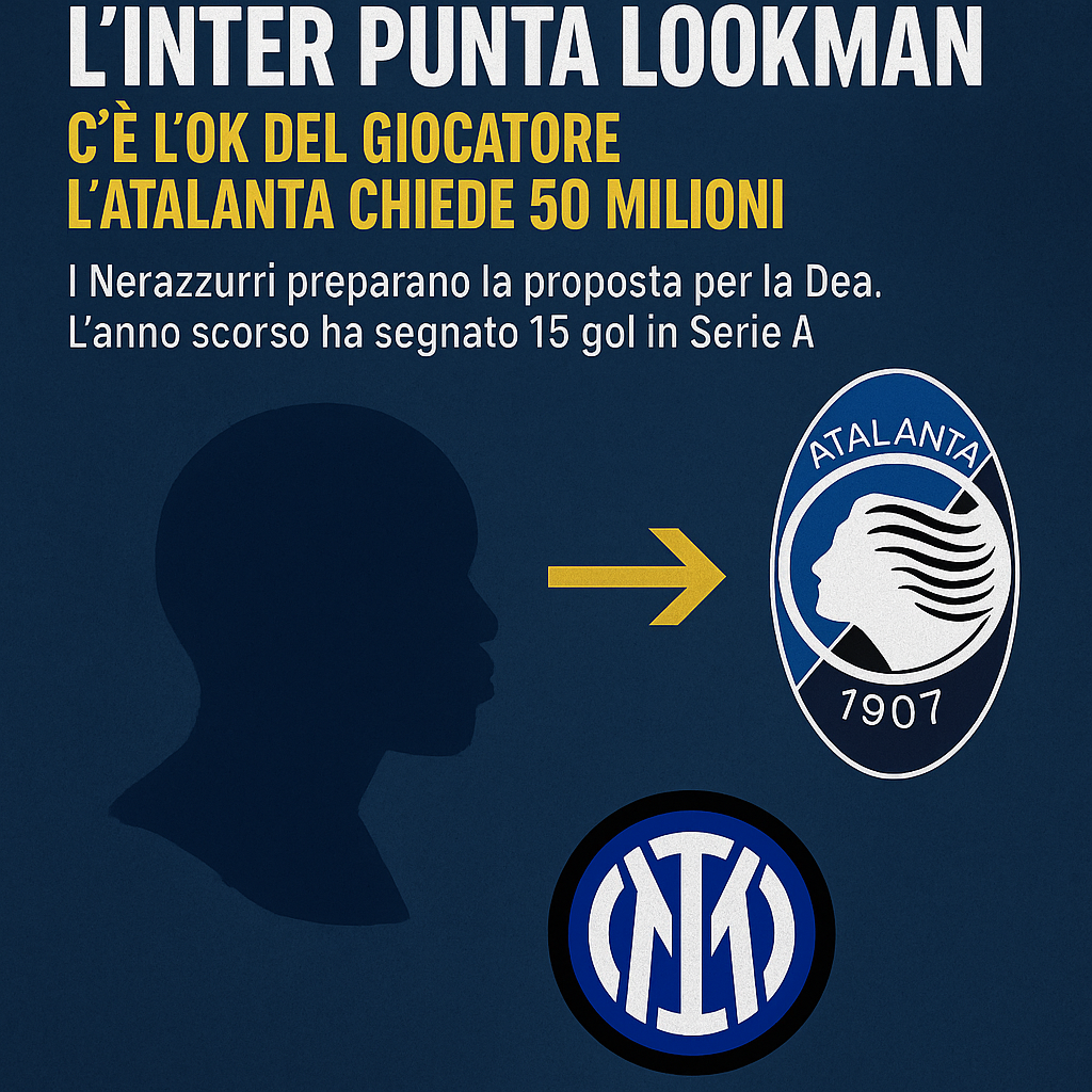 L’Inter accelera per Lookman: sì del giocatore, l’Atalanta chiede 50 milioni