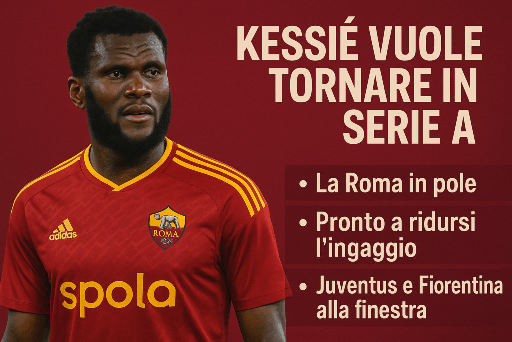 Kessié vuole tornare in serie a: spingono Roma e Fiorentina, ci pensa la Juve