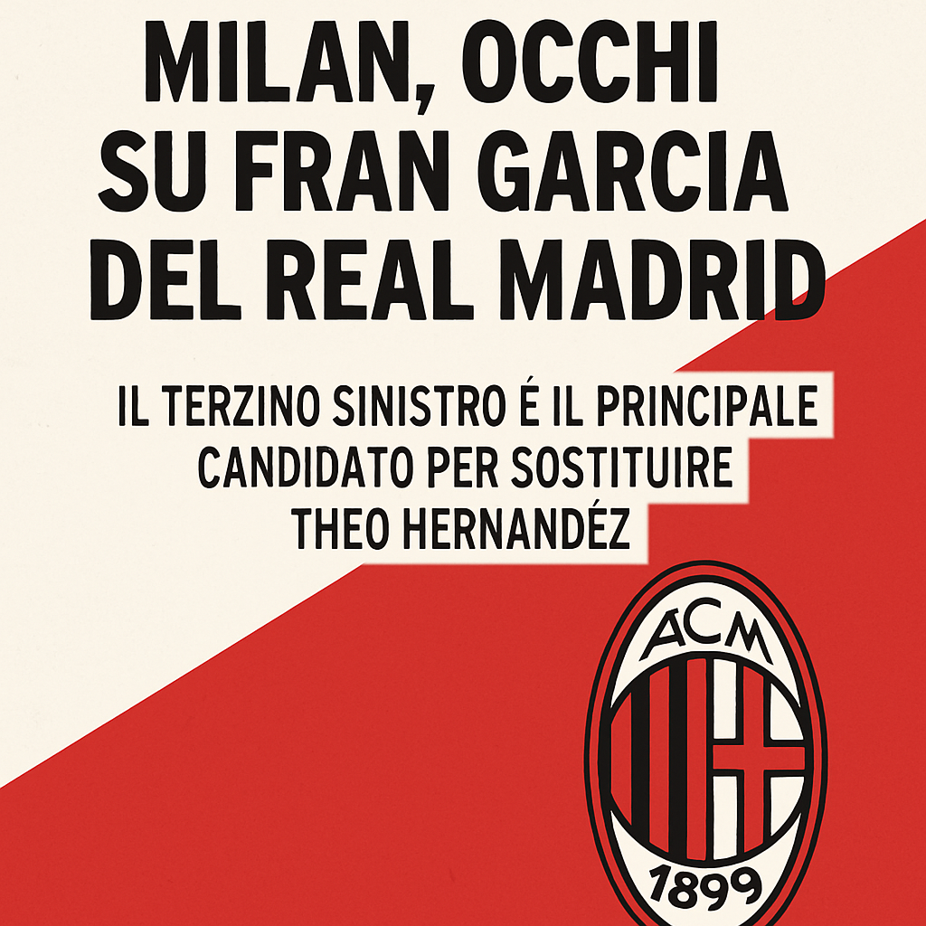 Calciomercato Milan: spunta Fran Garcia per il dopo Theo Hernandez