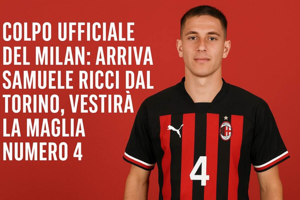 Il Milan acquista Samuele Ricci