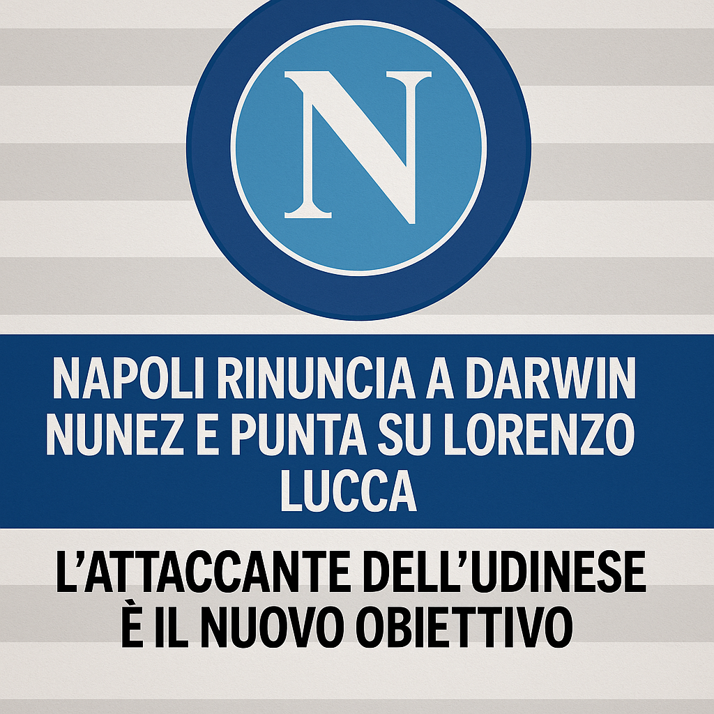 Napoli rinuncia a Darwin Nunez e punta su Lorenzo Lucca