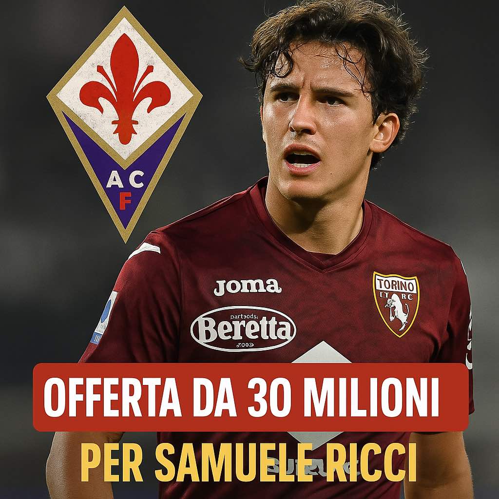 Esclusivo! Fiorentina, offerta da 30 milioni per Samuele Ricci: assalto a sorpresa, il Milan ora trema!