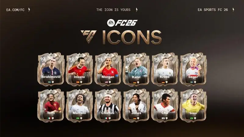 Quali sono le Icone di EA Sports FC 26