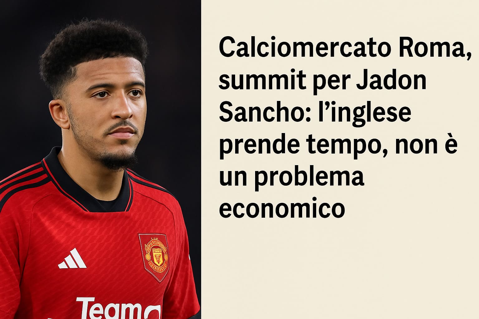 Calciomercato Roma, summit per Jadon Sancho