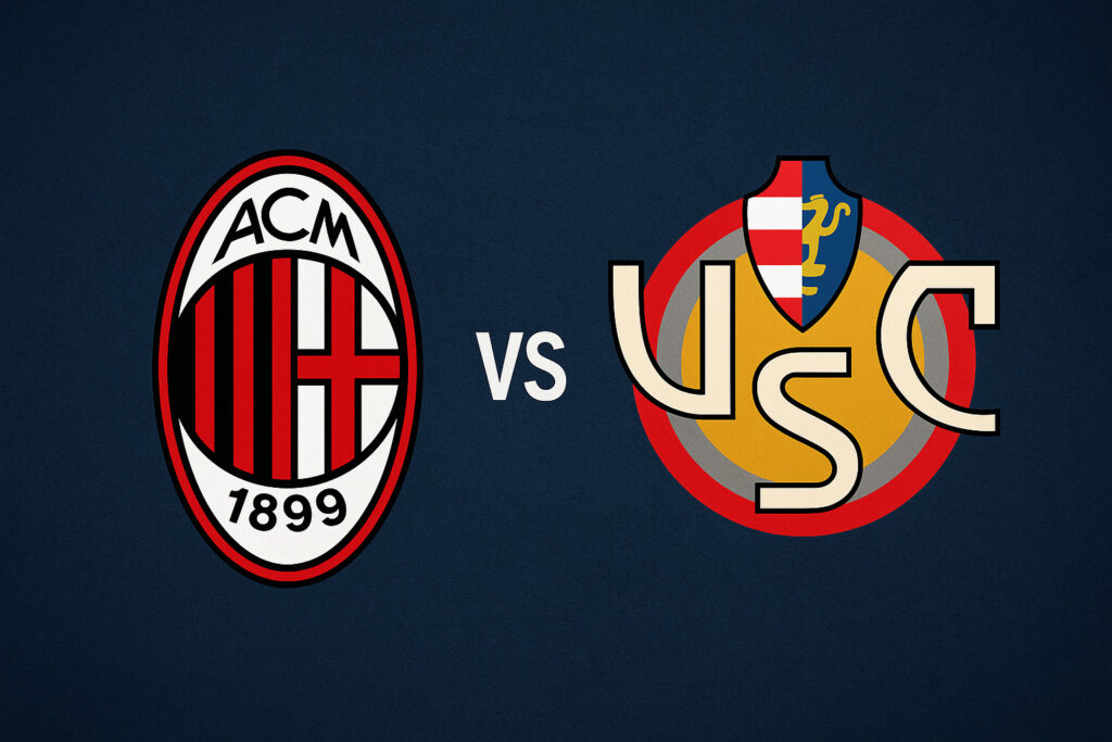 Streaming e Formazioni di Milan-Cremonese