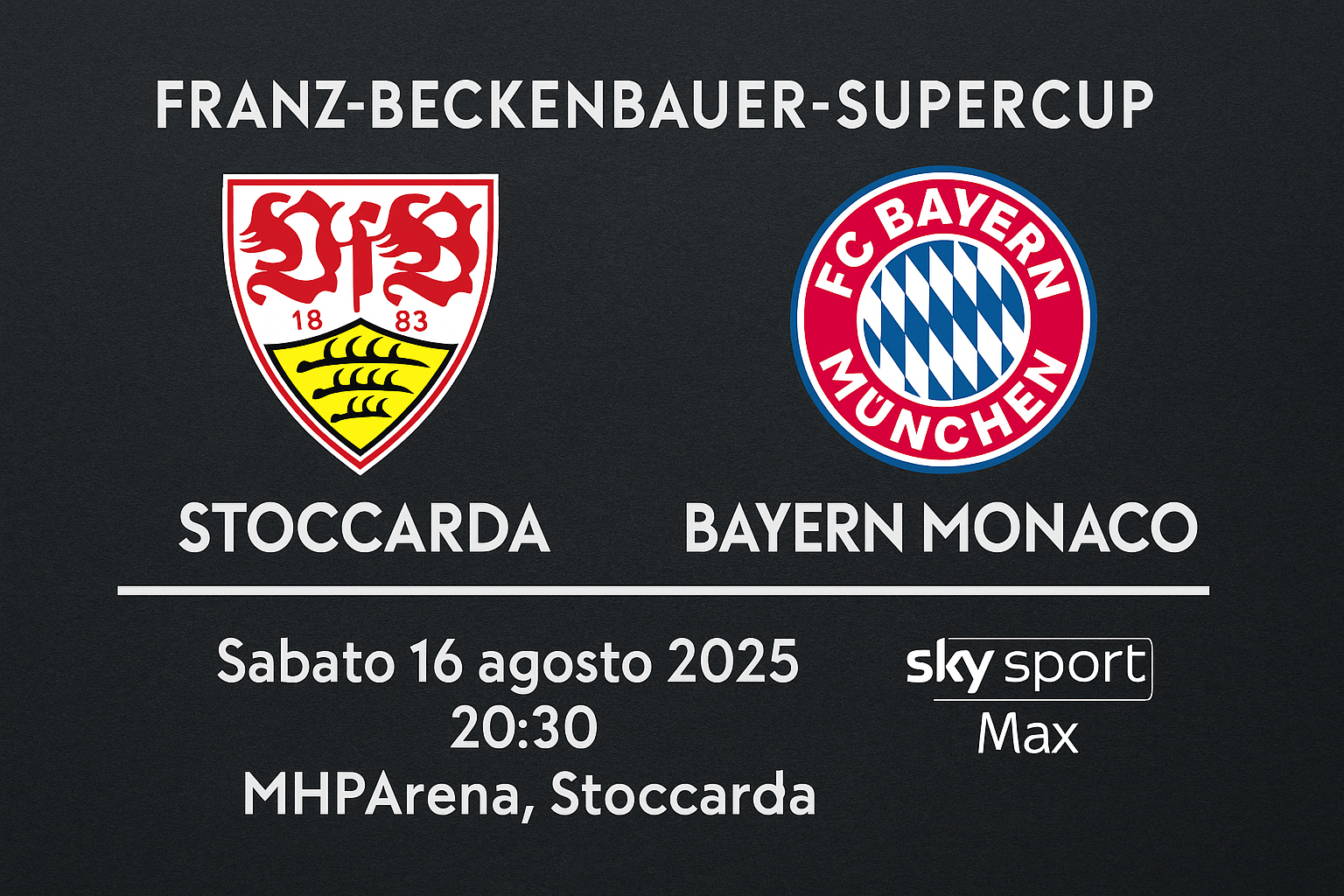 Dove vedere Stoccarda – Bayern Monaco: Supercoppa di Germania