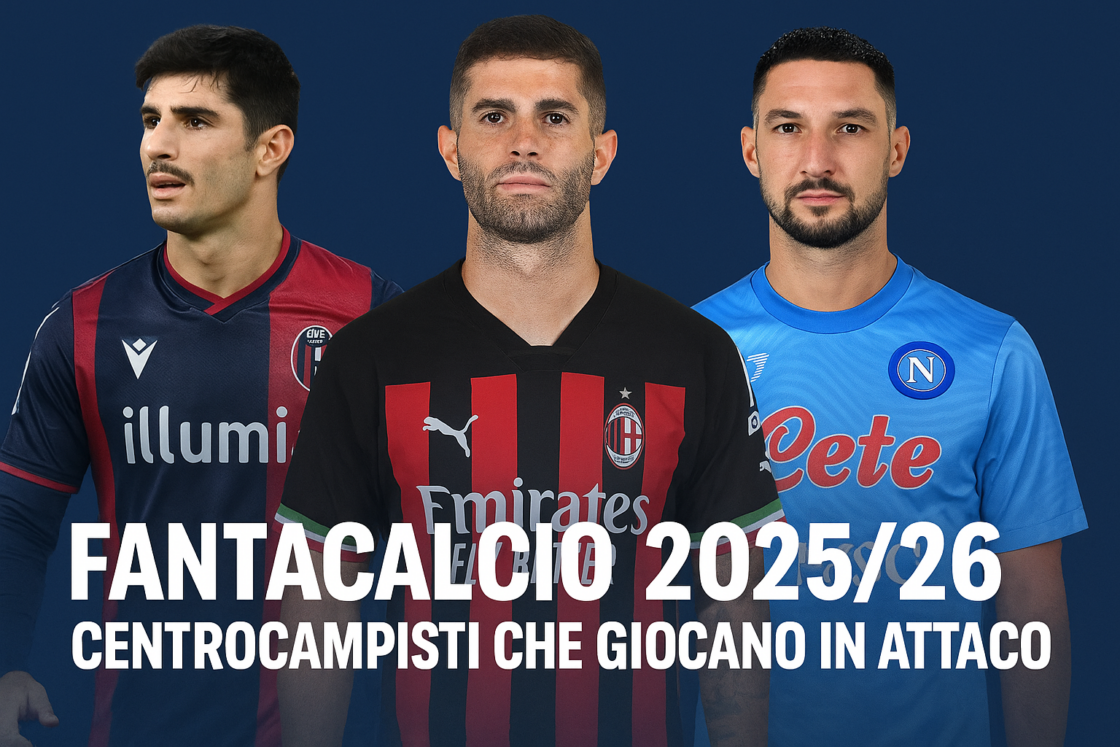 Consigli Fantacalcio 2025/26: attaccanti listati centrocampisti