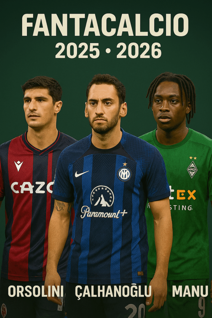 Guida Asta Fantacalcio 2025-2026: Tutti i centrocampisti suddivisi per fasce, con analisi e consigli su ciascun nome