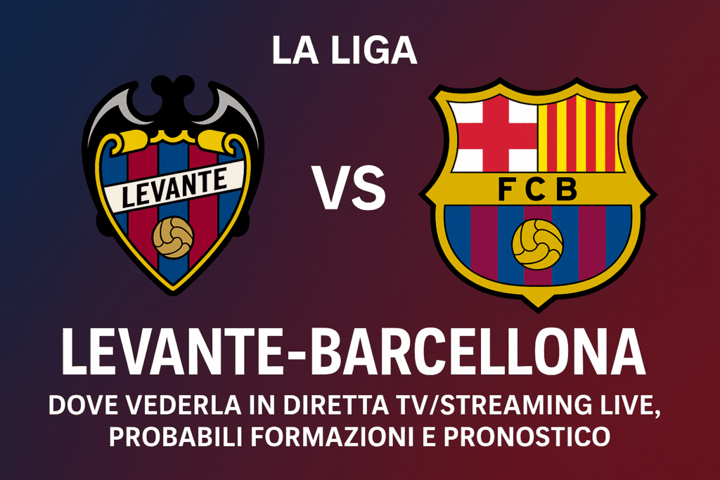Levante-Barcellona: dove vederla, probabili formazioni e pronostico