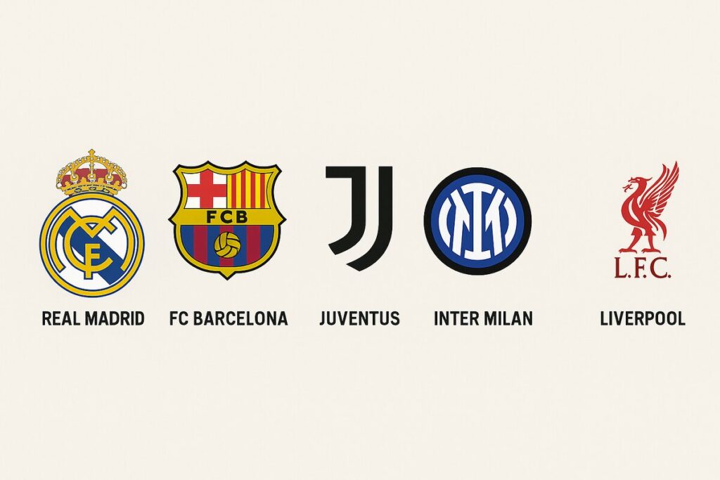 Cambio logo squadre nel tempo