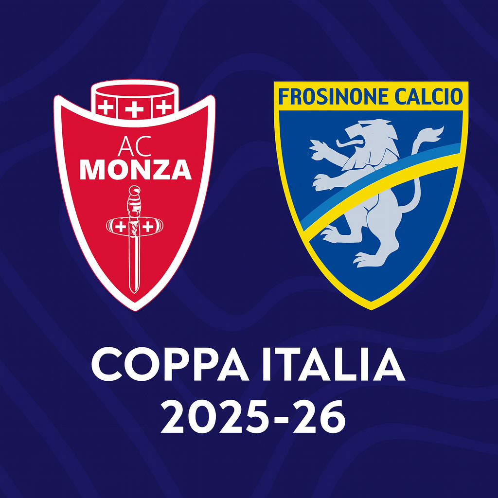 Monza – Frosinone Live Diretta Tv e Streaming Coppa Italia