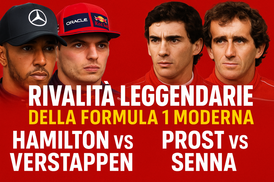 Rivalità leggendarie della Formula 1 moderna: da Hamilton vs Verstappen a Prost vs Senna