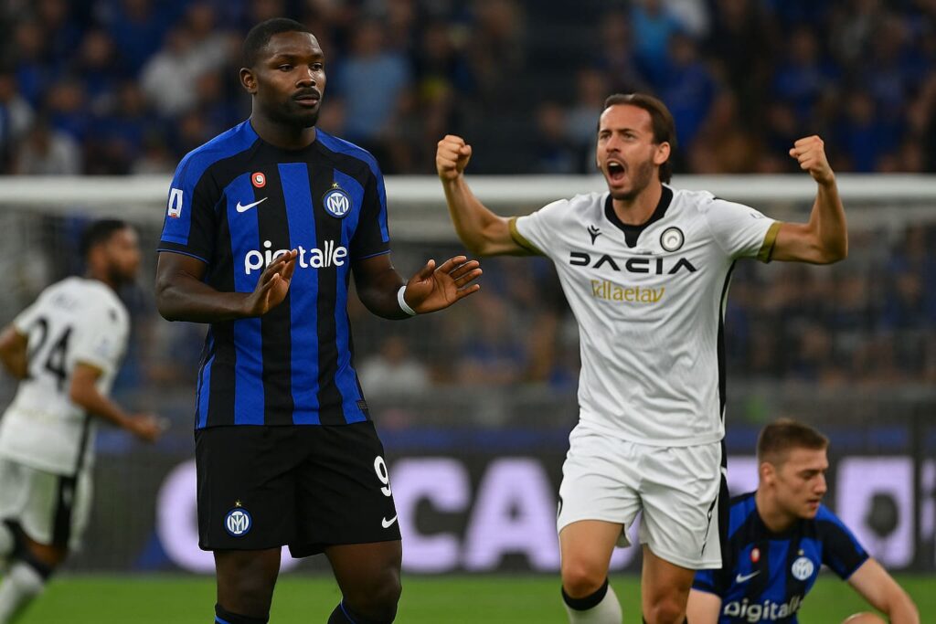 Serie A: l’Inter cade in casa contro l’Udinese
