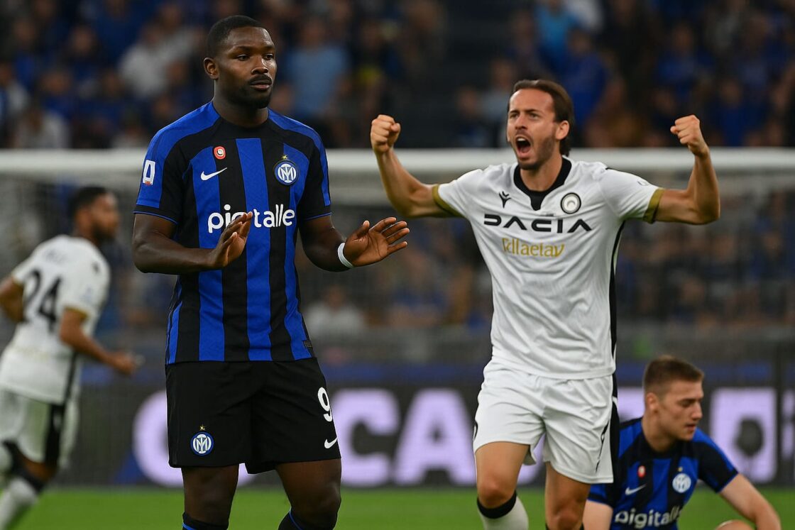 Serie A: l’Inter cade in casa contro l’Udinese