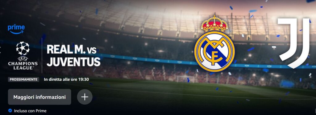 Real Madrid – Juventus Diretta Tv e Streaming Live Champions League
