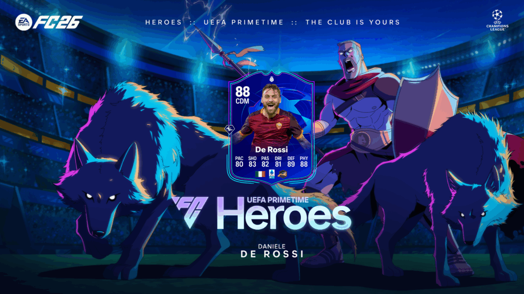 EA SPORTS FC 26 accoglie Daniele De Rossi come nuovo “Eroe” UEFA Primetime