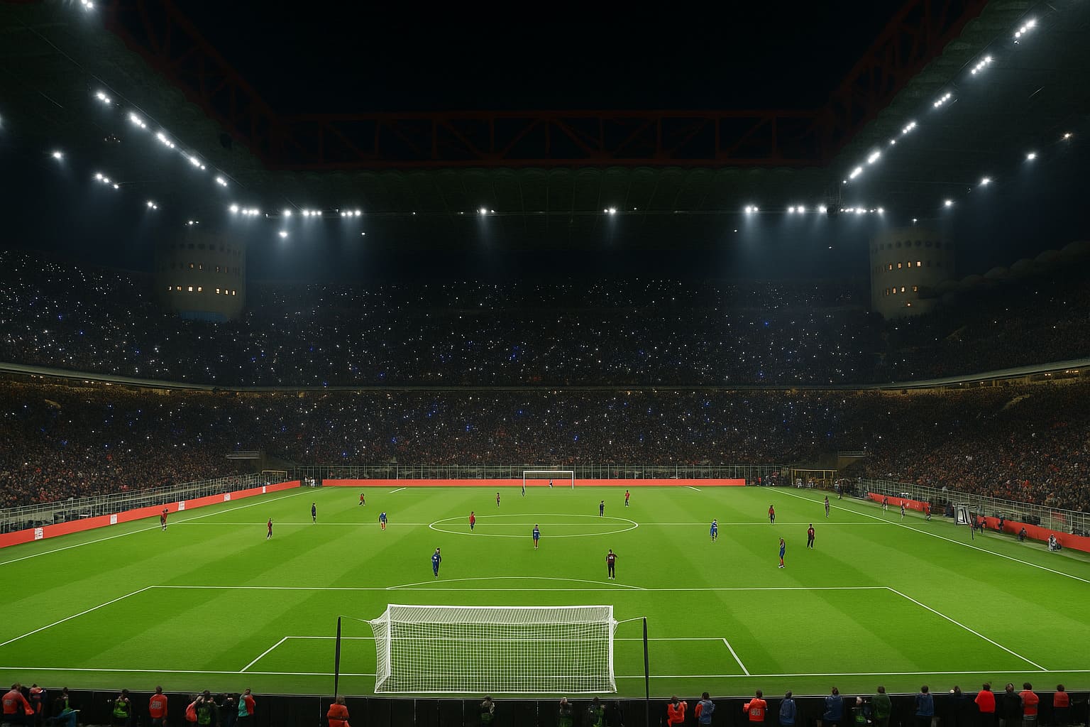 Derby della Madonnina, coreografia speciale del Milan: i telefoni illuminano San Siro dopo il divieto del banner