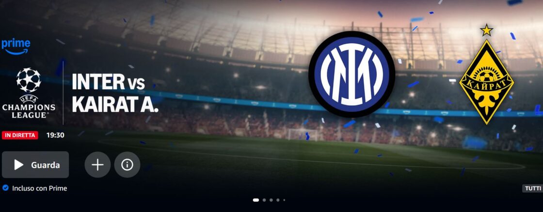 Inter – Kairat LIVE e Diretta Streaming Champions League