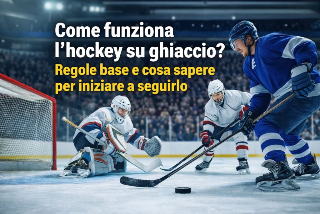 Come funziona l’hockey su ghiaccio? Regole base e cosa sapere per iniziare a seguirlo