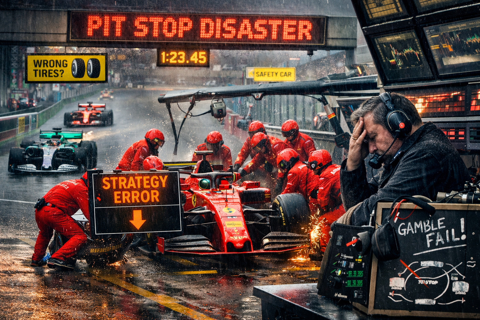 Le 5 peggiori strategie ai box che hanno rovinato un Gran Premio