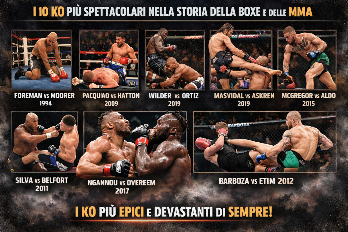 I 10 KO più spettacolari nella storia della boxe e delle MMA