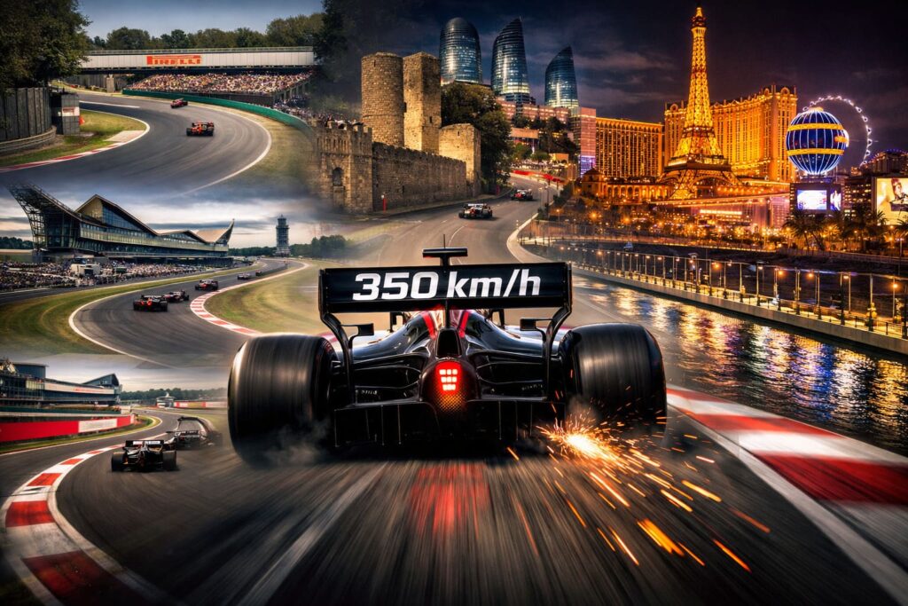 I circuiti più veloci della Formula 1: dove si toccano i 350 km/h