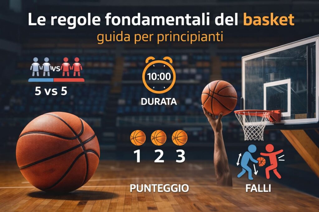 Le regole fondamentali del basket spiegate in modo semplice: guida per principianti