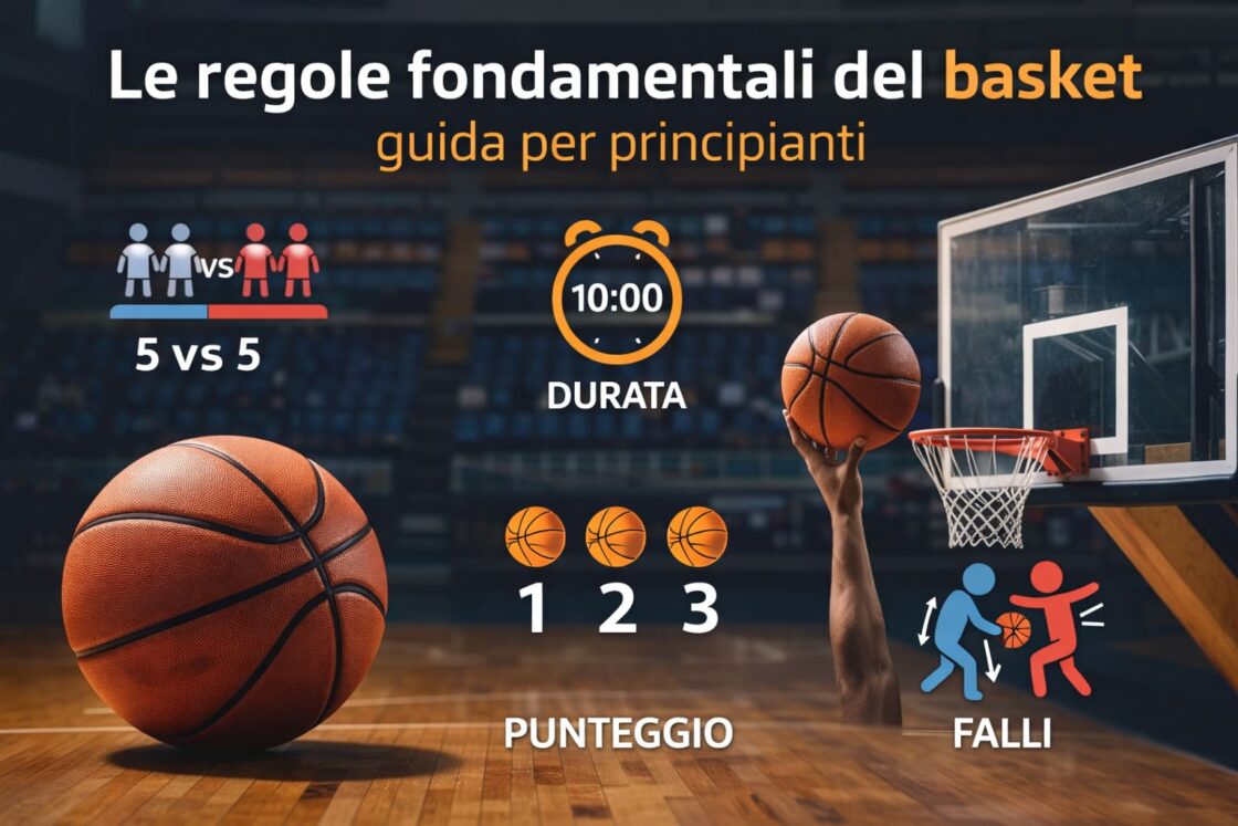 Le regole fondamentali del basket spiegate in modo semplice: guida per principianti