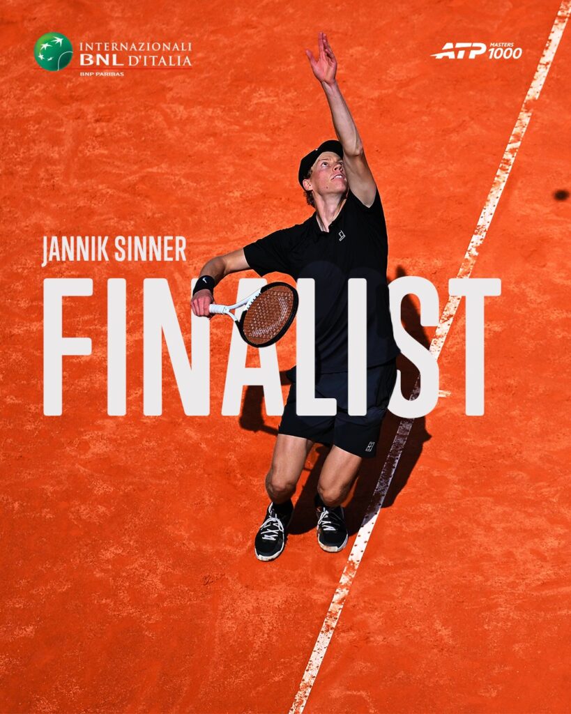 Diretta Streaming Live Sinner – Ruud Finale ATP Roma