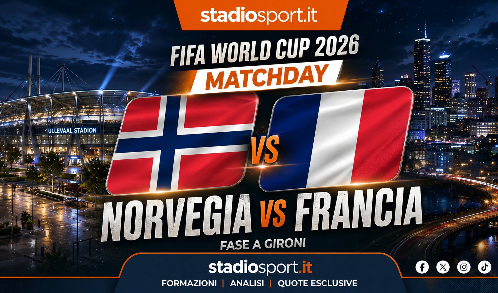 Mondiali 2026, Pronostico Norvegia – Francia: Analisi, formazioni e quote top