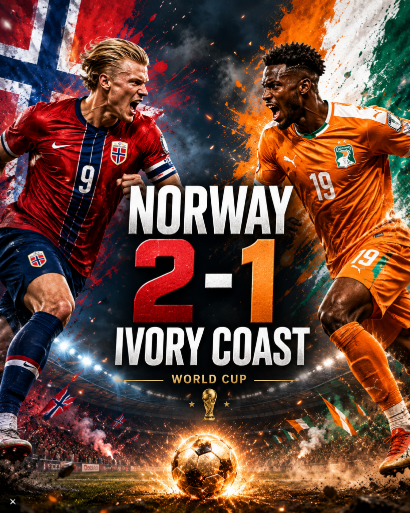 Video Gol Norvegia – Costa d’Avorio 2-1: Haaland implacabile