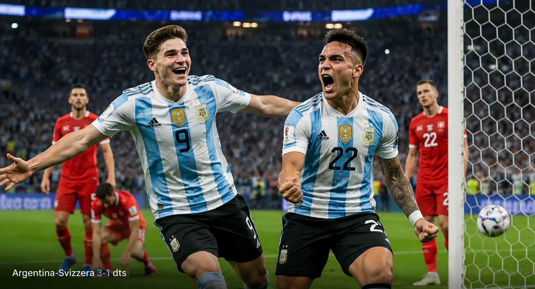 Video Gol Argentina-Svizzera 3-1 dts: la perla di Alvarez e il sigillo di Lautaro! Pagelle, sintesi e Highlights