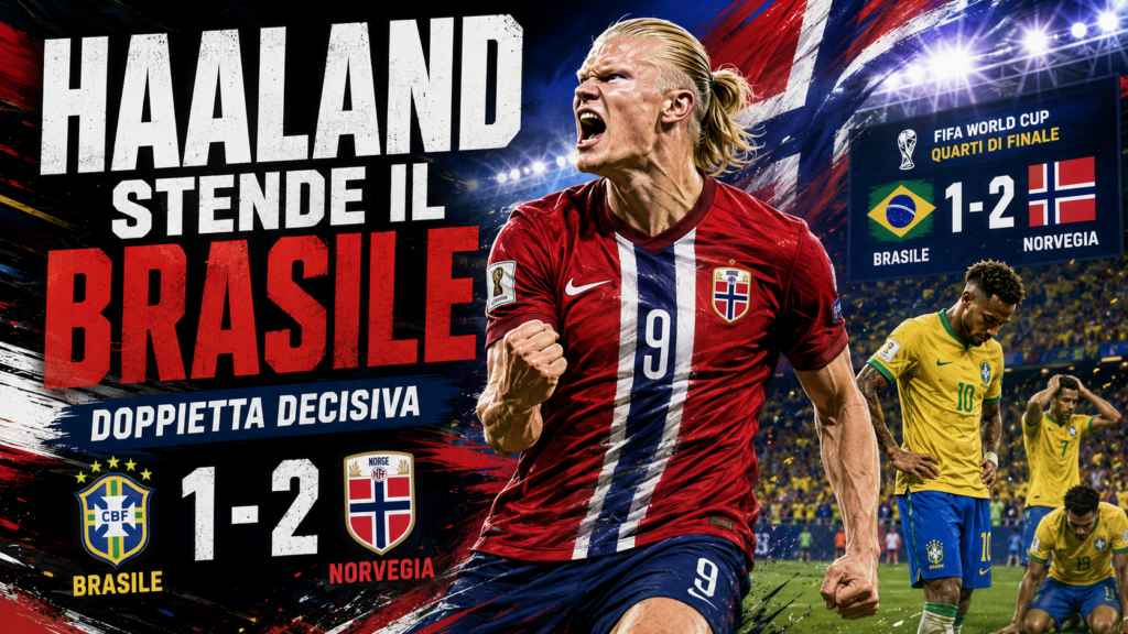 Video Gol e Highlights Brasile – Norveia 1-2 Mondiali 2026