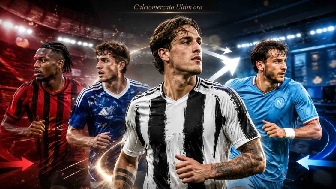 Calciomercato Ultim’ora Live: Milan e Como scattano, intrigo Zaniolo per la Juve mentre il Napoli aspetta il suo jolly
