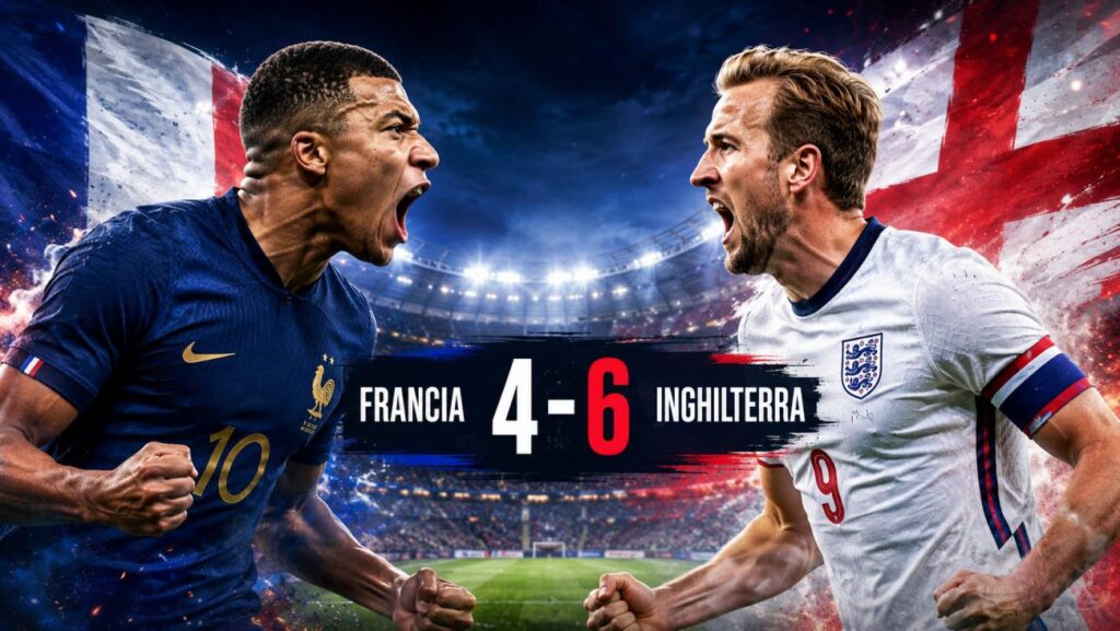 Video Gol Highlights Francia – Inghilterra 4-6 e Sintesi Mondiali 2026