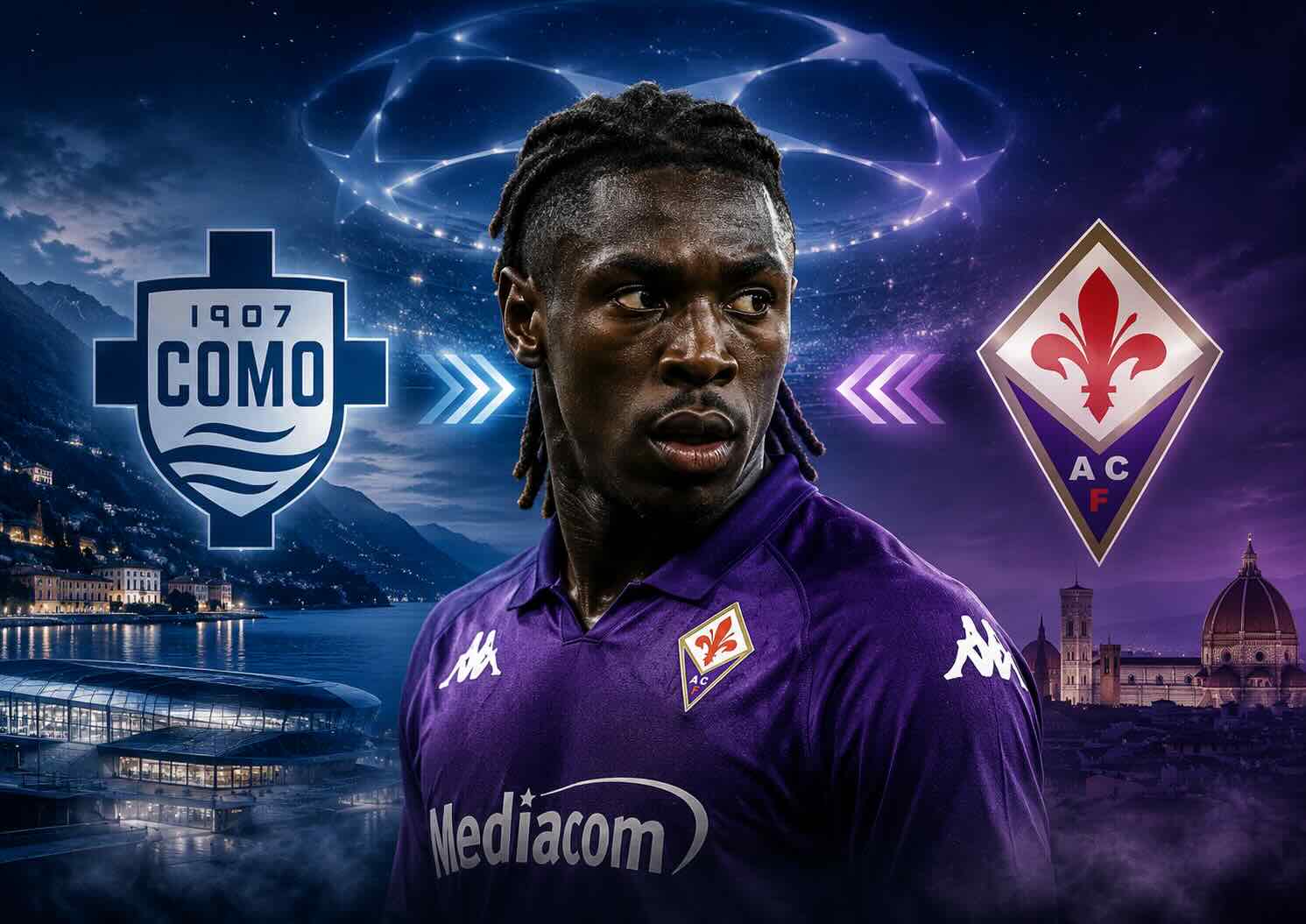 Clamoroso Como, tentazione Moise Kean: la maxiofferta dei lariani e la risposta della Fiorentina