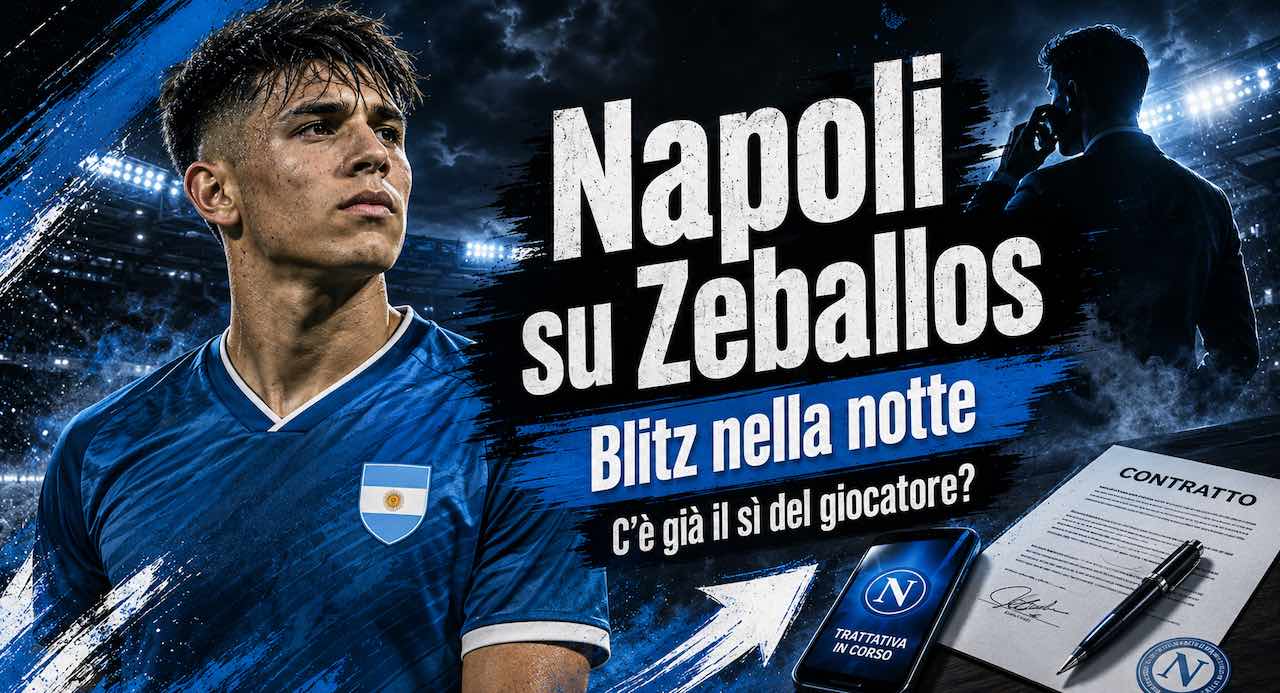 Calciomercato Napoli, blitz per Zeballos: c’è il sì del talento del Boca Juniors