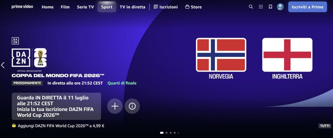Norvegia – Inghilterra LIVE Diretta Tv e Streaming e Pronostico