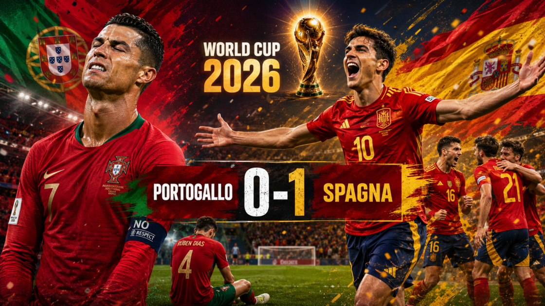 Video Gol e Highlights Portogallo – Spagna 0-1 Mondiali 2026