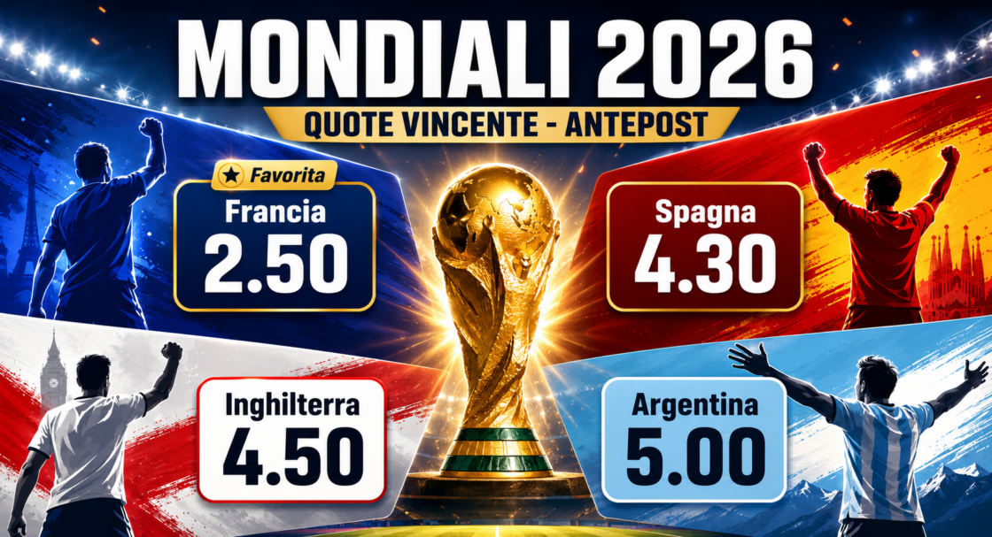 Pronostico vincente Mondiale 2026: Francia favorita ma l’analisi IA ha una sorpresa