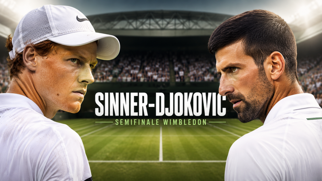 Sinner – Djokovic LIVE Diretta Streaming Semifinale Wimbledon 2026