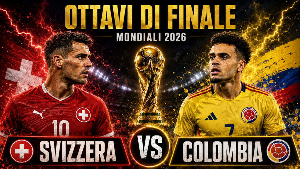 Video Gol e Highlights Svizzera – Colombia 4-3 Mondiali 2026